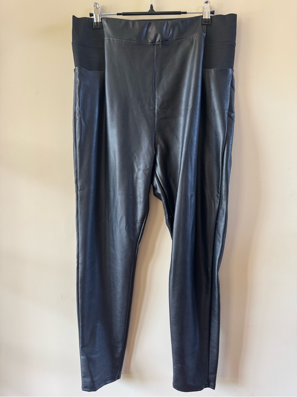 a new day Black Faux Leather Leggings